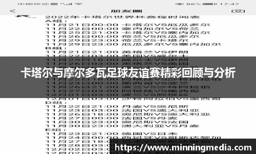 卡塔尔与摩尔多瓦足球友谊赛精彩回顾与分析